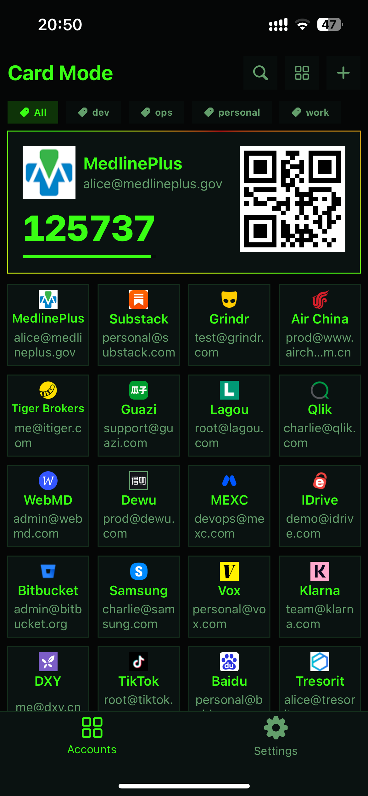 Auth Mate dark theme — support page